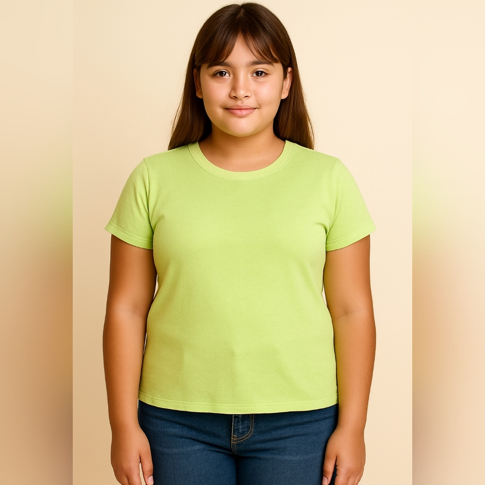F) Arizona Jean Co. Green Ringer Tee – Size Large, Soft Vintage-Style T-…